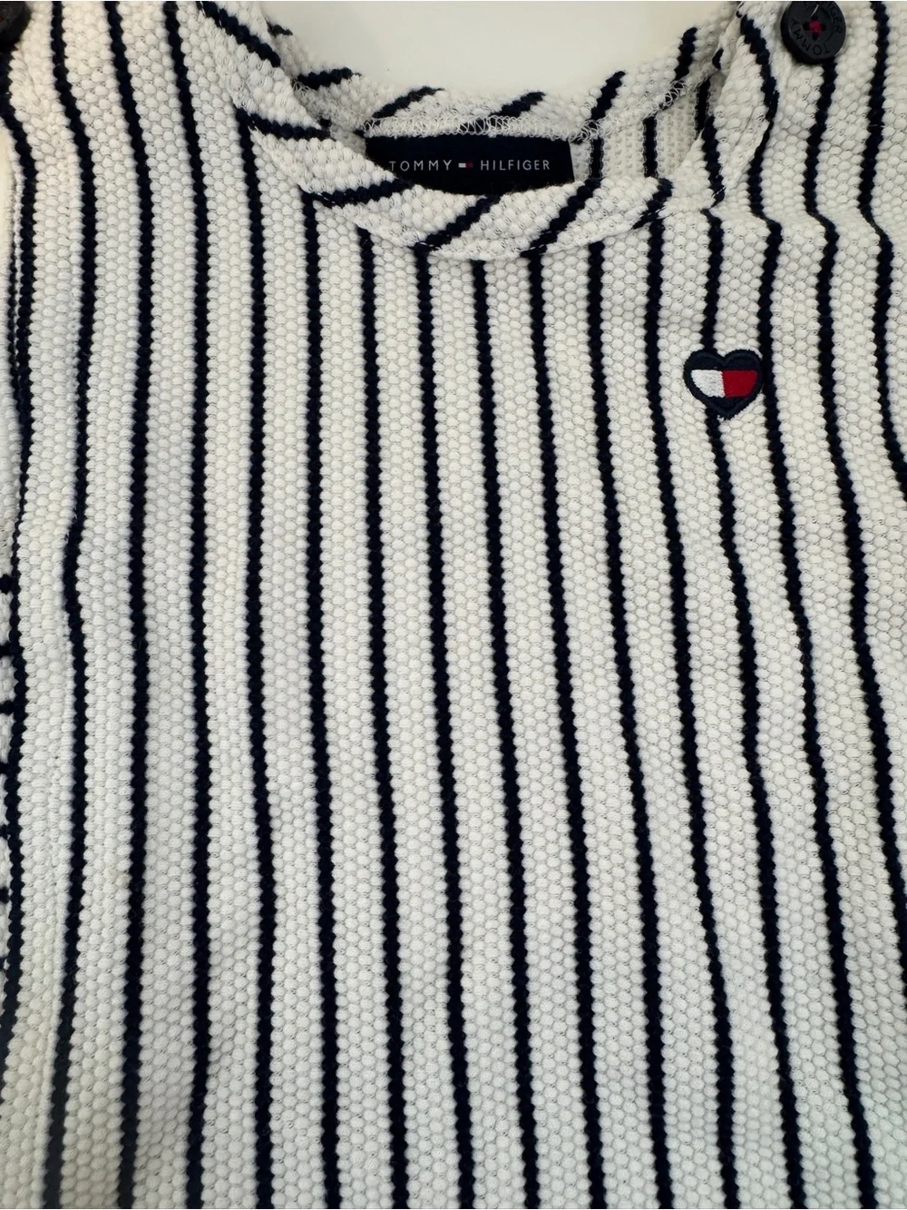 Tommy Hilfiger Navy blue & White Striped Knit skort and top